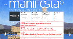 Desktop Screenshot of manifesta.org