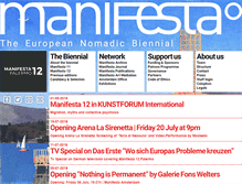 Tablet Screenshot of manifesta.org